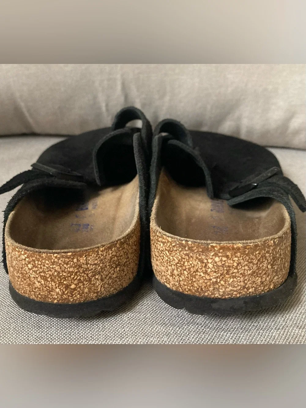 Birkenstock Boston Soft Footbed Black Suede Clogs EU 43 US Men 10 Women 12